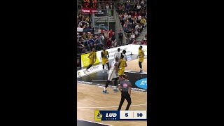 Vladimir Lucic with a Spectacular 2 Pt vs MHP RIESEN Ludwigsburg [upl. by Akemrej]