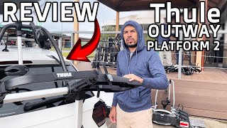 Review e Tutorial Completo do Transbike Thule OutWay Platform 2 Porta Malas 🚲🔧  FULL FHD [upl. by Enytsirhc]