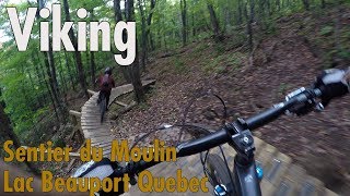 Viking MTB trail  Sentiers du Moulin  LacBeauport Quebec [upl. by Hadwyn]