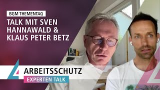 ARBEITSSCHUTZ EXPERTENTALK MIT SVEN HANNAWALD [upl. by Idelle416]