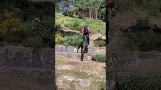 MTB Drop 💪 mtb downhillmtb enduromtb biking mtblife shortvideo [upl. by Rochette]