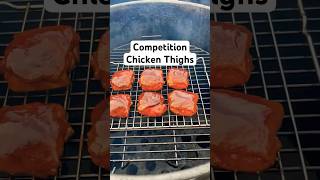 Teaching you how to make competition chicken thighs bbq chickenrecipes meat pitmaster [upl. by Nwahsit]