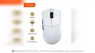 ✔️Kysona M511 White PAW3395 Wireless Gaming Mouse 58g UltraLight 26000D [upl. by Marieann2]