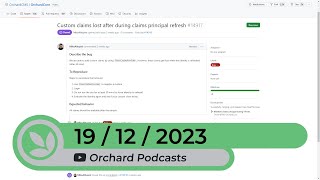 Orchard Podcast 19th of December 2023 [upl. by Jan]