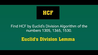 Find HCF by using Euclids Division Lemma Find HCF10th Std Previous QuestionMaths in Malayalam [upl. by Acile]