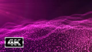 Abstract Pink Waves Screensaver  1 Hour Relaxing Cinematic Background Video 4K  Footage [upl. by Gustafsson238]