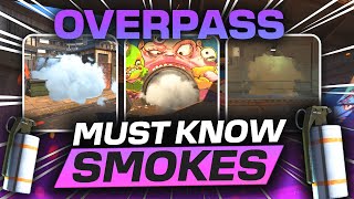 Essential CS2 Overpass Smokes Guide  MUST KNOW [upl. by Lathan]