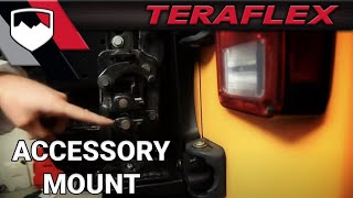 TeraFlex JK HD Hinged Tire Carrier Accessory Mount [upl. by Atinaej547]