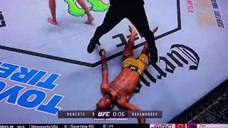 Ignacio Bahamondes Spinning Kick KO Roosevelt Roberts Full HD [upl. by Kobylak]