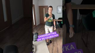 Chiropraktyka  jak się czujesz po chiropractor spinechiropractic chiro chiropractic [upl. by Ena]