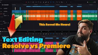 Text Editing  DaVinci Resolve vs Premiere Pro [upl. by Nnel]