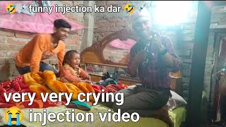 injection video baby crying on hip in hospital  injection vlog  daily vlogging injection video [upl. by Eizzil]