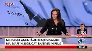 Alocații și salarii mai mari în 2025 Câți bani vor primi românii în plus [upl. by Lapointe94]