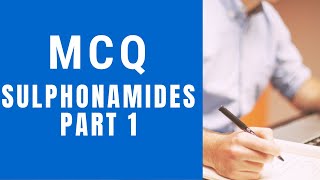 MCQ Sulphonamides sulphonamides sulfonamides mcq sulfonamide pharmaceutical chemistry [upl. by Roti]