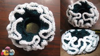 VERY EASY Double Crochet Scrunchie  Crochet Tutorial [upl. by Amabil]