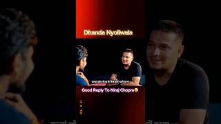 Dhanda Nyoliwala Shayari For Niraj Chopra🤫shortvideodhandanyoliwalamotivation viralvideoshorts [upl. by Gere808]