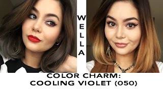 WELLA Cooling Violet on Yellow Hair Tutorial [upl. by Spoor]