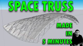 How To make Truss in Sketchup [upl. by Kwok529]