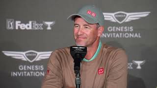 Adam Scott Tuesday Press Conference 2024 The Genesis Invitational © PGA Tour [upl. by Rochkind]