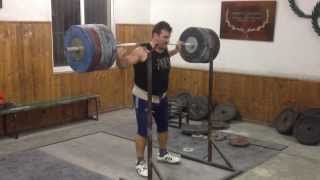 Odysseas Dimas 220kg Back Squat [upl. by Ylatfen]