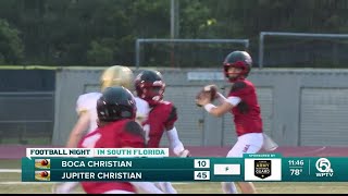 Jupiter Christian cruises to 4510 homecoming win [upl. by Seditsira573]