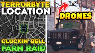 GTA Online Search the area for the Terrorbyte in Breaking amp Entering Cluckin Bell Farm Raid [upl. by Euqram605]