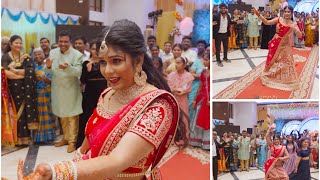 Bride entry Dance 😍 ￼ Bangalore Wedding 2024  All family Dance 🔥 groom surprise 😳 9551501814 [upl. by Owen]