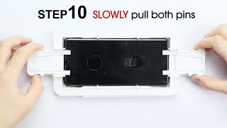 amFilm Ultra Glass Screen Protector for Galaxy S22 Ultra Installation Video [upl. by Ahsiemac]