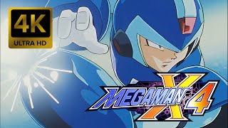 Mega Man X4 Rockman X4 Opening 4K 60FPS Upscaled amp Enhanced [upl. by Burdelle]