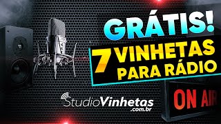 7 VINHETAS GRÁTIS PARA RÁDIO E WEB RÁDIO  StudioVinhetascombr [upl. by Noakes]