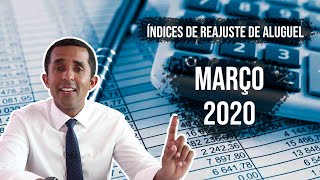 Reajuste de Aluguel Calculo para Pagamento em Março de 2020 [upl. by Georgianna]