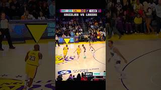 PART 1  LeBron Historic TripleDouble 👑 Grizzlies vs Lakers nba shorts [upl. by Peterus]