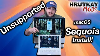 How To Install macOS Sequoia On An Unsupported Mac OpenCore Legacy Patcher [upl. by Glenden]