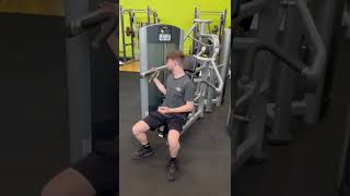 Seated shoulder press machine [upl. by Yelahs528]