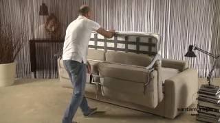 Divano letto Federica con materasso da 18 cm  Federica sofa bed with 7quot mattress [upl. by Moscow143]