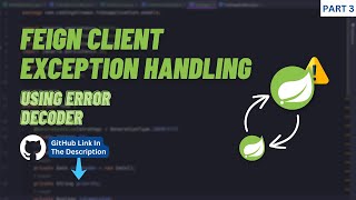 Feign Client Exception Handling  Spring Boot [upl. by Mendy776]