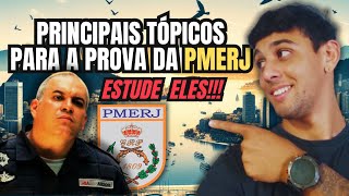 Tópicos MAIS IMPORTANTES para a prova da PMERJ 2024  Não deixe de estudar eles [upl. by Three]