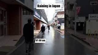 Rainy day in japan rain walking work japanlife japan shorte shortsvideo [upl. by Zeph]