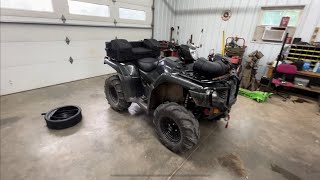 Honda Foreman 520 oil change [upl. by Munniks]