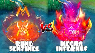 Atlas Mecha Infernus VS Rune Sentinel Skin Comparison [upl. by Kantos817]