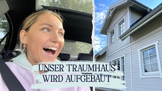 Der Aufbau unseres Schwedenhauses 😍  Hausbau Eksjöhus [upl. by Oriaj]