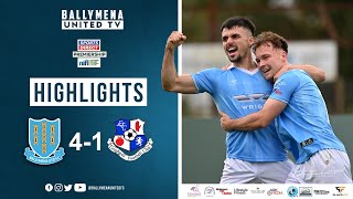 Match Highlights I Ballymena United 41 Loughgall FC [upl. by Dyol]