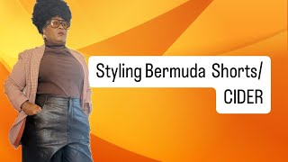 Cider size inclusive try on haul featuring Bermuda Shorts [upl. by Ahsilahs]