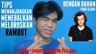 CARA MEMANJANGKAN DAN MELURUSKAN RAMBUT DENGAN ALAMI [upl. by Davida]