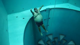 he couldnt ESCAPE the deepest pool in the world [upl. by Aicilla]