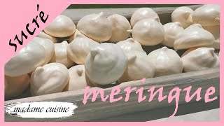 RECETTE DE MERINGUE FACILE ET RAPIDE [upl. by Orsola637]