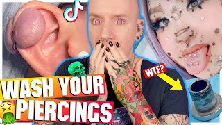 The WORST CRUSTY PIERCINGS On The Internet  New TikTok Piercing Fails 18  Roly [upl. by Mendy]