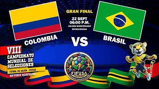 MUNDIAL FIFUSA BUCARAMANGA 2024  COLOMBIA VS BRASIL [upl. by Fulton]