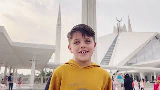 Cute Vlog Nephew Faisal mosque ðŸ•Œ  Islamabad [upl. by Alidus]