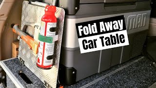 DIY Custom Fold Out Table for Car Camping [upl. by Adnohsal]